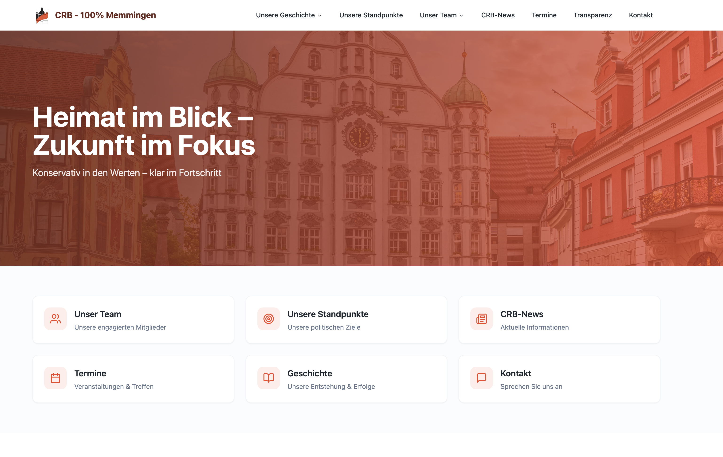 Website mit CMS Backend