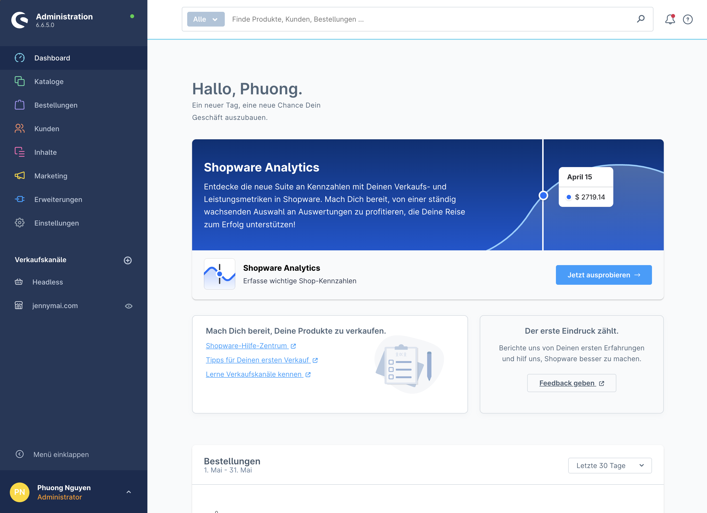 Shopware 6 Online Shop Screenshot 2